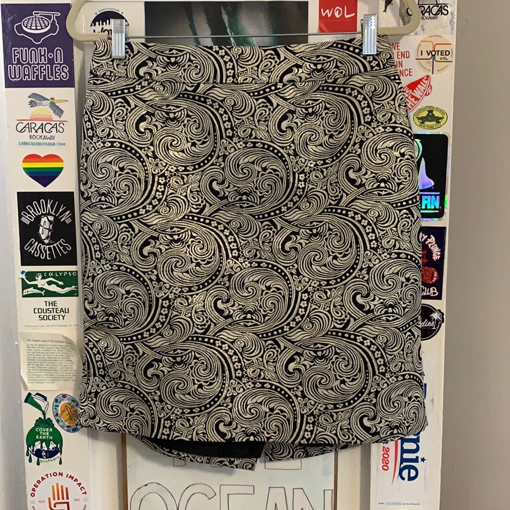 Ann Taylor embroidered a-line skirt